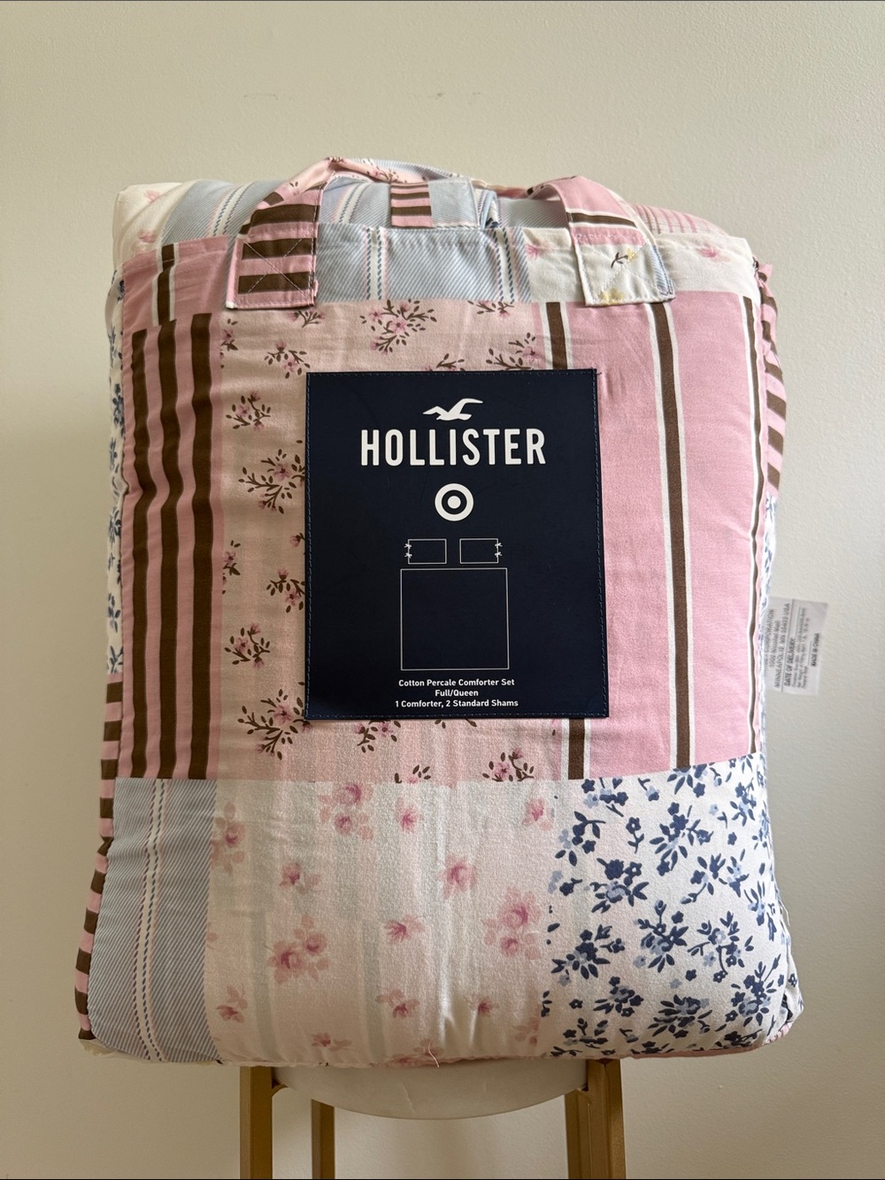 Hollister x Target Full/Queen Percale Patchwork Comforter Set